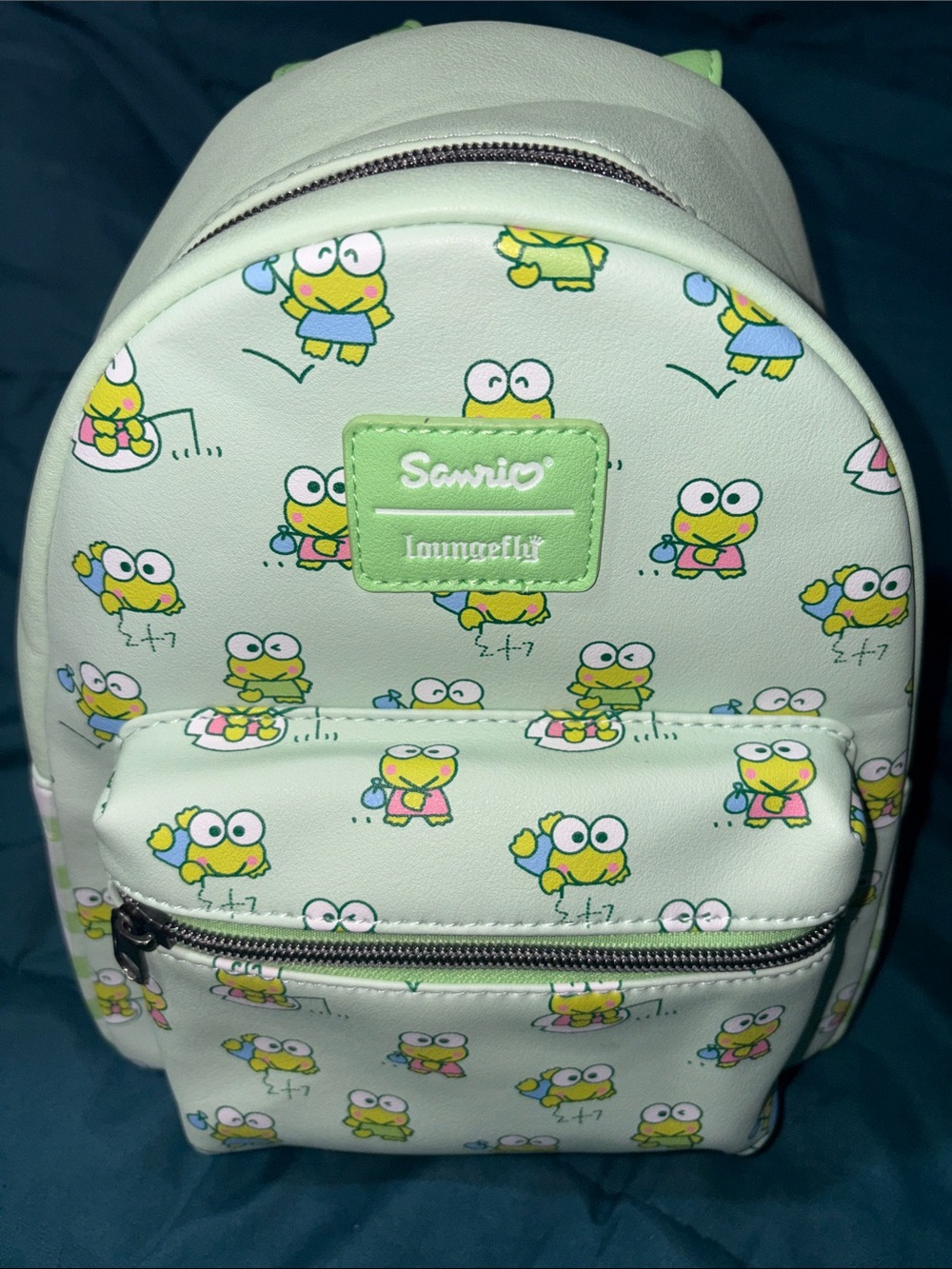 Loungefly Sanrio Keroppi Light Green Mini Backpack NWOT